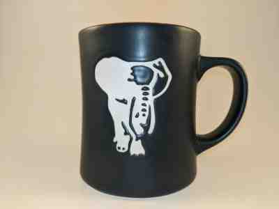 2011 Starbucks mug Kenya elephant orange black / dark blue - Sold on eBay Feb, 1st 2020 for $25.99