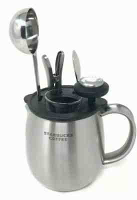 Starbucks Barista Espresso Accessory Set Stainless Mug Shot Glasses Spoon - BK - Sold on eBay Feb, 1st 2020 for $24.00