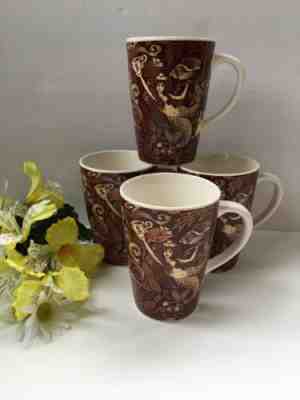 Starbucks 2006 Set Of 4 35th Anniversary Siren Copper & Brown Mugs - Sold on eBay Feb, 1st 2020 for $49.00
