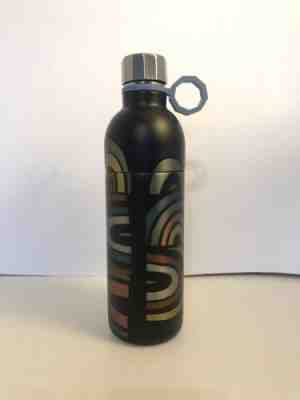 2017 STARBUCKS WATER BOTTLE DOUBLE WALL STAINLESS STEEL 20 OUNCES GEO DESIGN - Sold on eBay Feb, 1st 2020 for $19.93