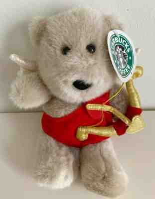 Starbucks Bearista Bear Cupid 2001 Valentine Plush Wings 13th Edition w/ Tags - Sold on eBay Feb, 1st 2020 for $17.99