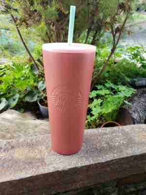 Starbucks NEW 24oz Glitter Gradient Rose Gold Pink Cold Cup/Tumbler 2019 - Sold on eBay Feb, 1st 2020 for $28.99