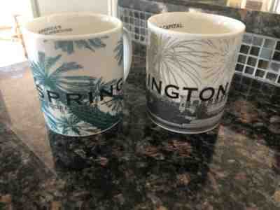 2002 Starbucks Palm Springs & Washington DC Coffee Cup Mug Skyline Series - Sold on eBay Feb, 1st 2020 for $17.50