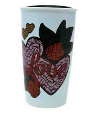 New Starbucks 2019 Valentines Heart Tumbler 12 Ounce Ceramic - Sold on eBay Feb, 1st 2020 for $34.99