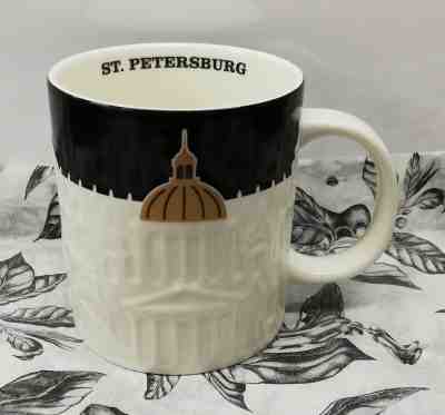 RARE Starbucks ST. PETERSBURG Relief Mug 2013 Russia Black 18 oz - Sold on eBay Feb, 1st 2020 for $139.00