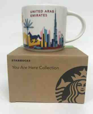 New Starbucks You Are Here Collector Mug United Arab Emirates 14 fl oz Rare