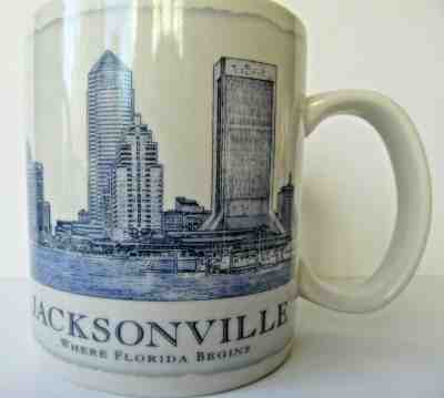 Starbucks Jacksonville Retired Architect Series Blue 18 oz. Mug 2008 - Sold on eBay Jan, 31st 2020 for $18.99
