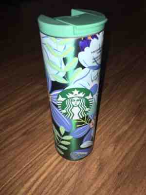Starbucks Stainless Steel Insulated Multi Color Teal Floral 2019 16 oz Tumbler - Sold on eBay Jan, 31st 2020 for $47.98