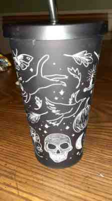 Starbucks Halloween 2019 Skull 16 Oz Tumbler Cup Purple/Black NEW SUPER RARE - Sold on eBay Jan, 31st 2020 for $38.00