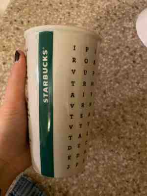 Starbucks Crossword limited edition ceramic tumbler - Sold on eBay Jan, 31st 2020 for $25.00
