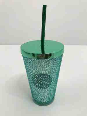 Starbucks Grande Studded Cold Cup Tumbler Green New  - Sold on eBay Jan, 31st 2020 for $29.99