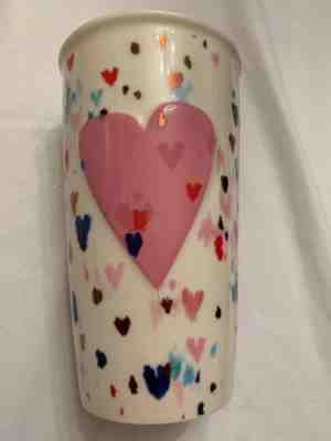 Starbucks 2018 Valentines Day Pink Heart Love Travel Coffee Cup Mug Double Wall - Sold on eBay Jan, 31st 2020 for $44.00
