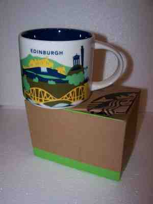  NEW Starbucks YAH You Are Here Coffee Mug - Edinburgh Scotland rare cup 14 oz - Sold on eBay Jan, 31st 2020 for $49.50