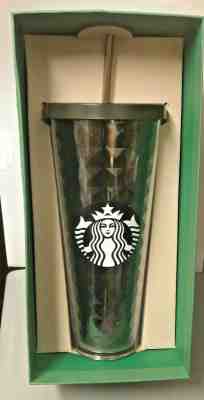 2016 Starbucks Acrylic Black Diamond Pattern 24 oz. Venti Cold Cup - NEW IN BOX - Sold on eBay Jan, 31st 2020 for $34.99