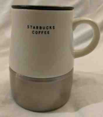 Starbucks 2004 Ceramic Stainless Steel Base Travel Coffee Mug 14 Fl Oz - Sold on eBay Jan, 31st 2020 for $21.99