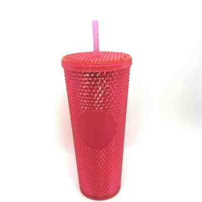 STARBUCKS 2019 Neon Pink Red Studded Tumbler Venti Holiday NEW, FREE SHIPPING - Sold on eBay Jan, 31st 2020 for $29.88