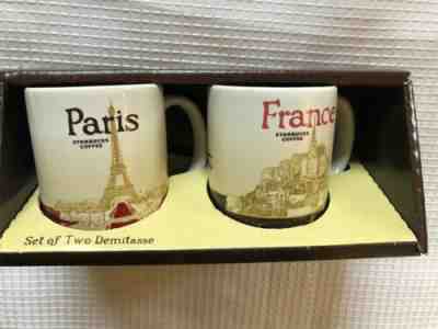 Starbucks Paris and France Demi Espresso Cups Set Of Two Demitasse 3 oz NEW!  - Sold on eBay Jan, 31st 2020 for $25.99