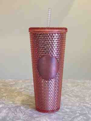 NEW Starbucks Pink Rose Gold Studded Spike Tumbler 2019 Venti 24oz Cold Cup #2 - Sold on eBay Feb, 2nd 2020 for $49.00