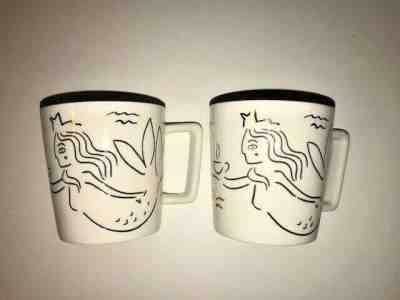Lot of 2 Starbucks Collection 2017 12fl.oz. Coffee Cup Siren Sea Mermaid - Sold on eBay Feb, 2nd 2020 for $24.77