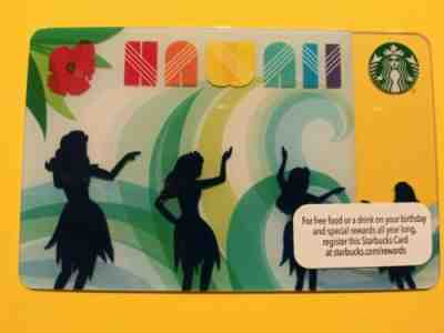 Starbucks gift card "2012 HAWAII HULA DANCERS" NEW. NO VALUE. - Sold on eBay Feb, 2nd 2020 for $39.95
