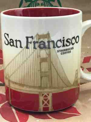 NEW Starbucks SAN FRANCISCO California City Icon 16 oz mug RARE! Discontinued! - Sold on eBay Feb, 2nd 2020 for $49.99