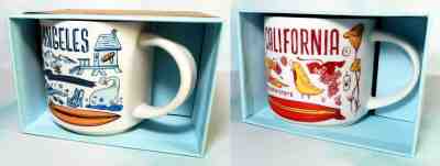 2 pcs Starbucks Been There Series Los Angeles & California ceramic mug New 14 FL - Sold on eBay Feb, 2nd 2020 for $39.99