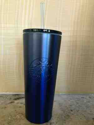 New Starbucks 2019 Cobalt Blue Stainless Steel Cold Cup Travel Tumbler 16oz  - Sold on eBay Feb, 2nd 2020 for $39.95
