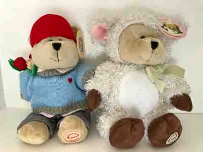 2009 Starbucks Bearista - Valentine AND Wooly Lamb Easter - Sold on eBay Feb, 2nd 2020 for $39.95