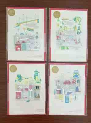 Starbucks City Cards - 2016 Holiday Editions - Chicago, Dallas, Portland...more  - Sold on eBay Feb, 2nd 2020 for $37.91