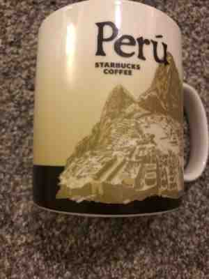 2011 Starbucks Peru Global Icon YAH You Are Here 16 Oz Coffee Mug - Sold on eBay Feb, 2nd 2020 for $55.00