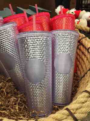 Starbucks Holiday 2019 Bling Platinum Iridescent Silver Studded Cup Tumbler-NWT! - Sold on eBay Feb, 2nd 2020 for $32.99
