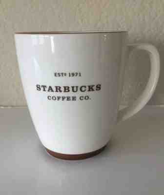 Starbucks 2006 18oz white with brown trim Abbey mug- Free Shipping! - Sold on eBay Feb, 2nd 2020 for $20.00