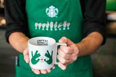 Starbucks ASL Deaf Sign Language Coffee Mug NWT Limited Edition Cup New & Rare - Sold on eBay Feb, 1st 2020 for $20.00