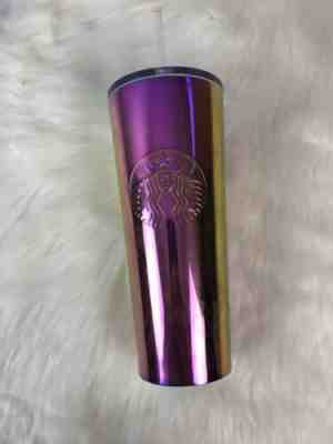 New 2019 Starbucks Cold Cup Iridescent Pink Purple Stainless Steel Tumbler 24 Oz - Sold on eBay Feb, 1st 2020 for $25.38