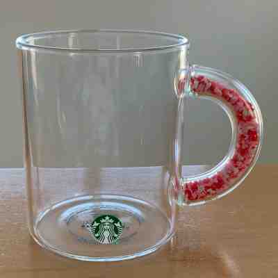 2020 Starbucks Confetti Hearts Handle Glass Mug Valentines Cup New SHIPS NOW!!! - Sold on eBay Feb, 4th 2020 for $20.00