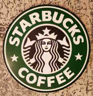 Authentic STARBUCKS Coffee Store Front 24" Siren Logo Sign - Sold on eBay Feb, 4th 2020 for $100.00