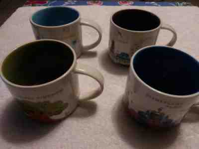 4x Starbucks You Are Here Collection Mugs Disneyland Paris Walt Disney World Lot - Sold on eBay Feb, 4th 2020 for $100.00