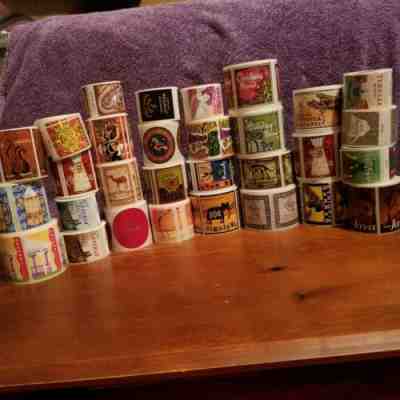 STARBUCKS COFFEE rolls stickers .....five each from 30 different rolls... - Sold on eBay Feb, 4th 2020 for $30.00