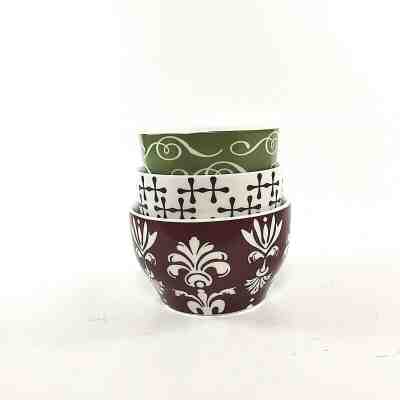 Starbucks Coffee Mug Cup 2010 Stacking Tea Cups  Bowl Bone China Christmas Set - Sold on eBay Feb, 4th 2020 for $24.99