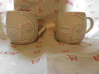 New with tags TWO STARBUCKS 2013 Winking Face Tail Siren Mermaid Mugs Bone China - Sold on eBay Feb, 4th 2020 for $44.99