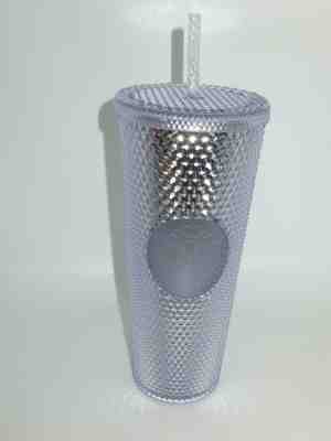 Starbucks 2019 Platinum Studded Venti Cold Cup & Straw 24 oz. Tumbler - Sold on eBay Feb, 4th 2020 for $24.29