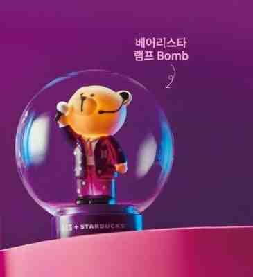 Starbucks Korea 2020 BTS Bearista Lamp Bomb - Sold on eBay Feb, 4th 2020 for $35.00