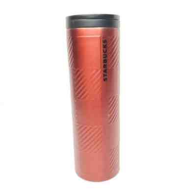 2015 Starbucks 16 Oz Stainless Steel Tumbler Vaccum Twist top - Red - Sold on eBay Feb, 3rd 2020 for $22.99