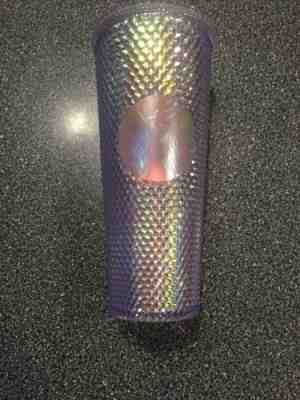 STARBUCKS Multi Colored Rainbow Iridescent Studded Tumbler 24 oz "UNICORN" 2018 - Sold on eBay Feb, 3rd 2020 for $149.99