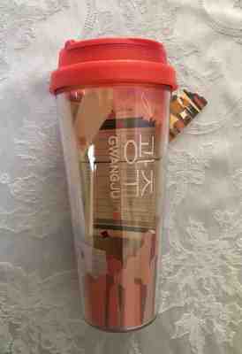 Starbucks Korea Gwangju 2019 Clear Coffee Tumbler Mug 16 oz / 355 ml BPA Free   - Sold on eBay Feb, 3rd 2020 for $44.99