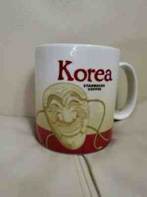 *RARE*  Starbucks KOREA Global Icon Coffee Mug Masks Collectible 16oz - Sold on eBay Feb, 3rd 2020 for $39.40
