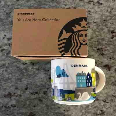 Starbucks Copenhagen Mug YAH Denmark You Are Here Bicycle Harbor New Coffee Cup