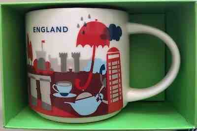 STARBUCKS “You Are Here” YAH City Mug ENGLAND Great Britain with BOX, 14 oz MINT - Sold on eBay Feb, 3rd 2020 for $26.79