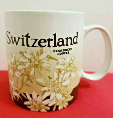 Starbucks 2016 Switzerland Red Global Icon Series 16 Oz Coffee Cup Mug - Sold on eBay Feb, 3rd 2020 for $38.72