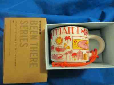Starbucks City Mug Ornament, MIAMI, «BEEN THERE» Series, SKU, 2 oz.    - Sold on eBay Feb, 3rd 2020 for $21.85